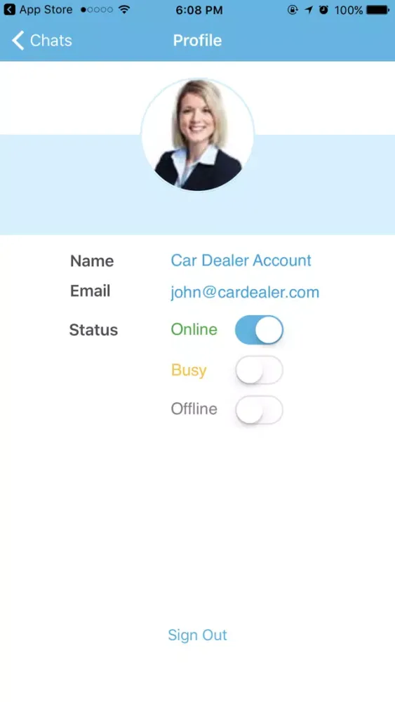 ภาพหน้าจอของ CarChat24 Mobile Chat