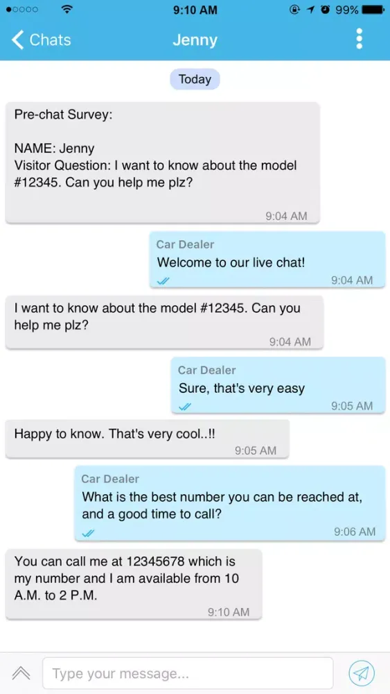ภาพหน้าจอของ CarChat24 Mobile Chat