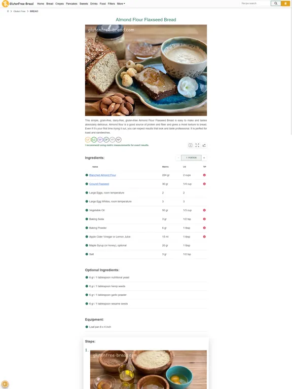 ภาพหน้าจอของ Gluten Free Bread iPad 