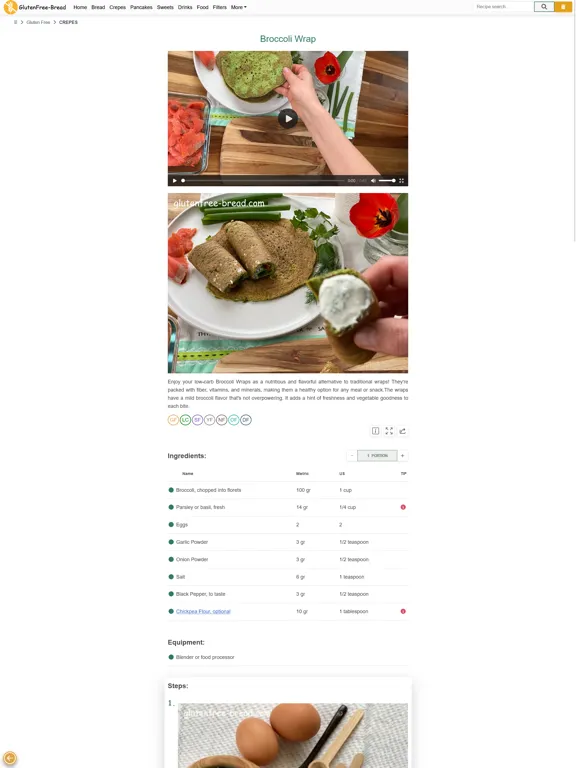 ภาพหน้าจอของ Gluten Free Bread iPad 