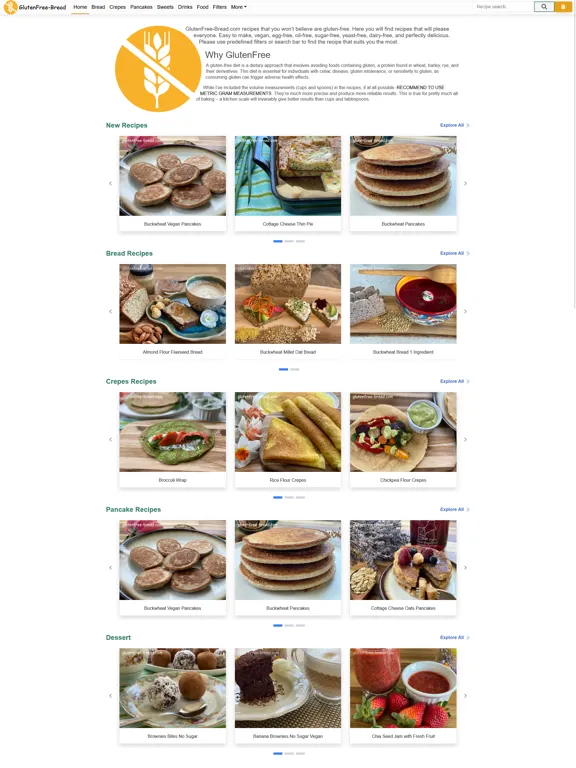 ภาพหน้าจอของ Gluten Free Bread iPad 