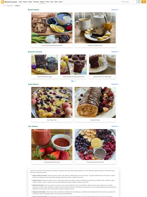 ภาพหน้าจอของ Gluten Free Bread iPad 