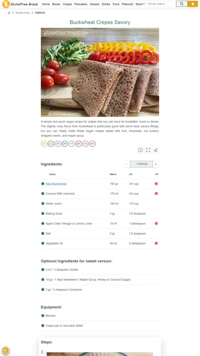 ภาพหน้าจอของ Gluten Free Bread