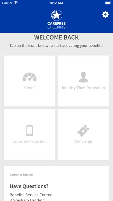 Ảnh chụp màn hình của CCB Carefree Checking
