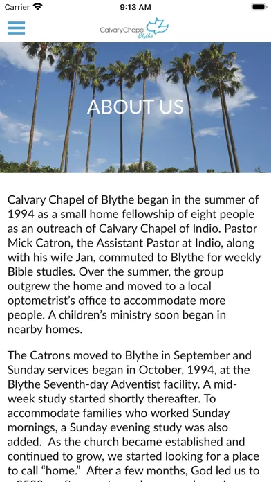 Capturas de pantalla de Calvary Chapel Blythe