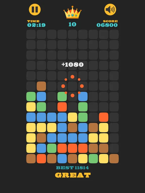 Clear The Blocks, Merge Colors iPad  Screenshots