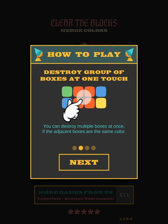 Clear The Blocks, Merge Colors iPad  Screenshots