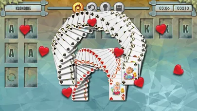 Zrzuty ekranu Klondike Solitaire Hearts & Spades Patience