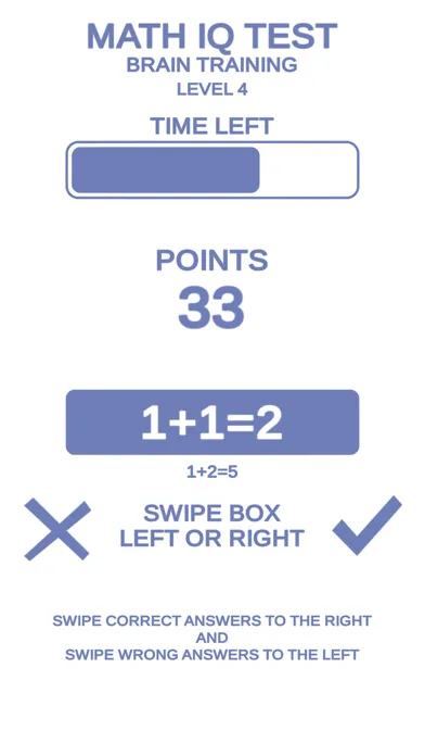 Tangkapan skrin Math IQ Test + Brain Training