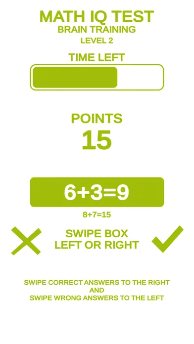 Tangkapan skrin Math IQ Test + Brain Training