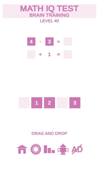 Tangkapan skrin Math IQ Test + Brain Training