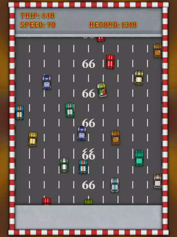 Highway Mini Car Traffic Racing HD Free - The Route 66 Road Trip to Asphalt City for iPad & iPhone iPad  스크린샷
