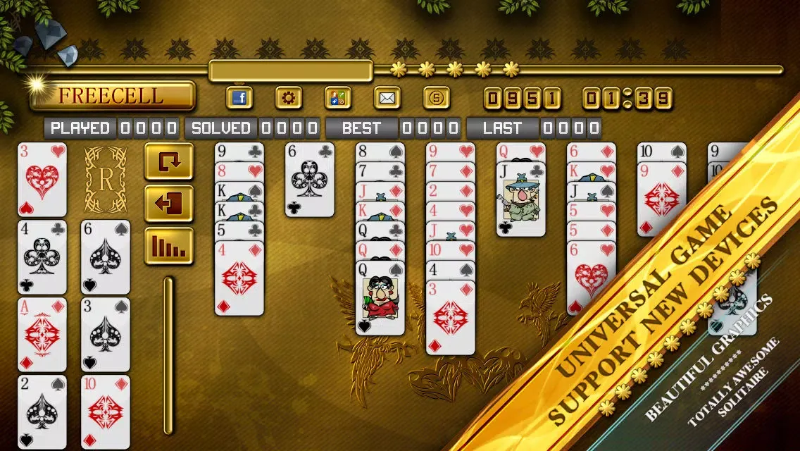 ACC Solitaire [ Freecell ] HD Free - Classic Card Cames for iPad & iPhone 스크린샷