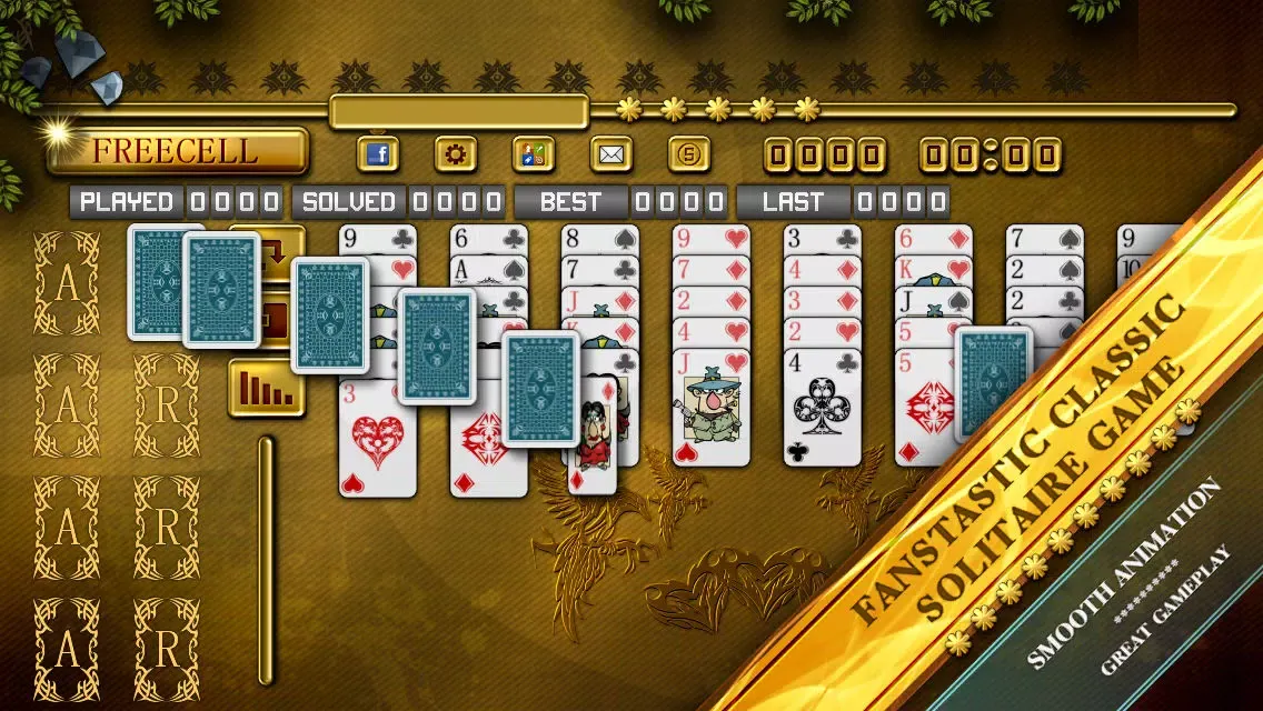 ACC Solitaire [ Freecell ] HD Free - Classic Card Cames for iPad & iPhone 스크린샷