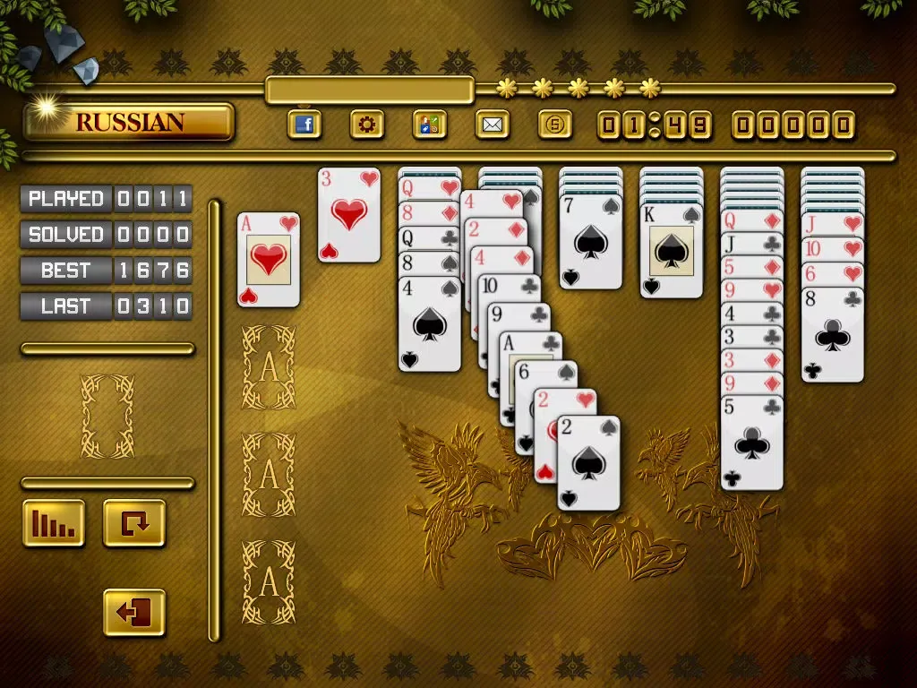 ACC Solitaire [ Russian ] HD Free - Classic Card Games for iPad & iPhone iPad  Screenshots