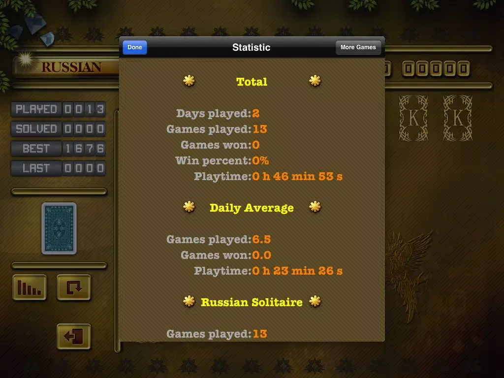 ACC Solitaire [ Russian ] HD Free - Classic Card Games for iPad & iPhone iPad  Screenshots
