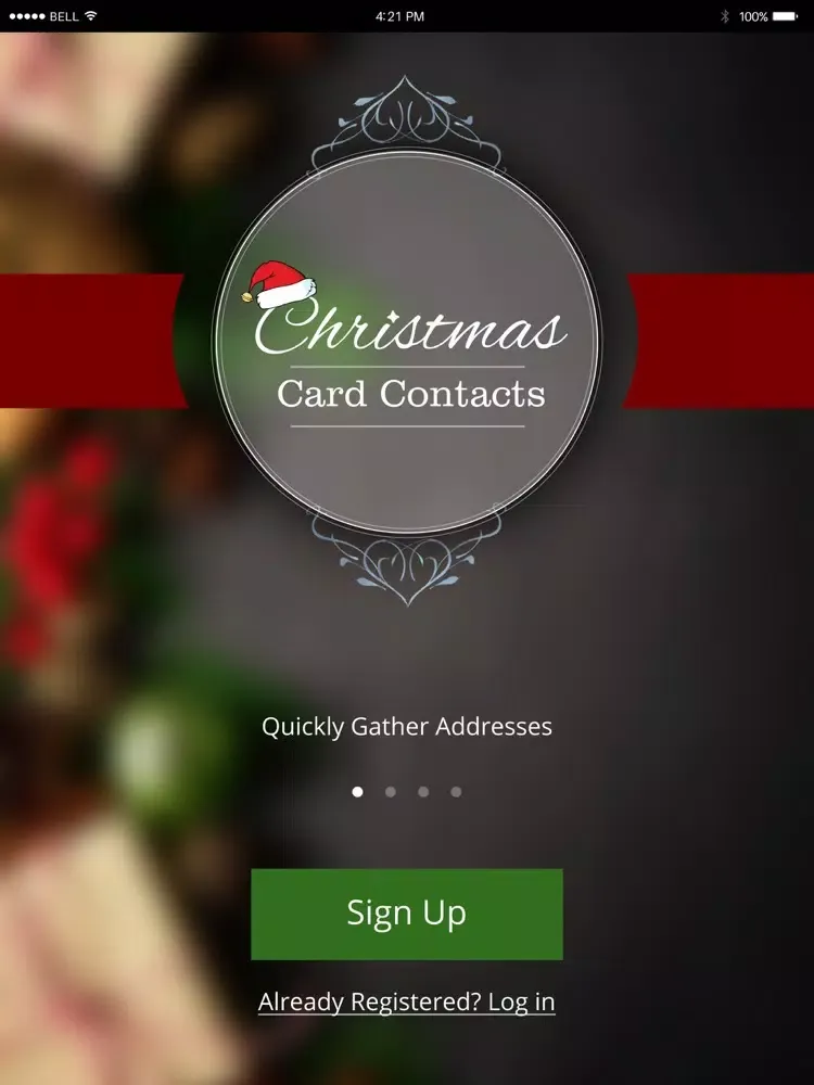 Christmas Card Contacts iPad  Screenshots