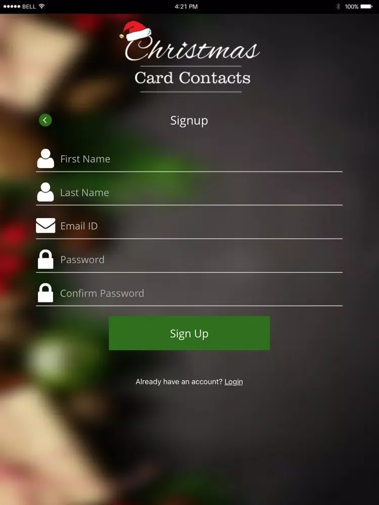 Christmas Card Contacts iPad  Screenshots