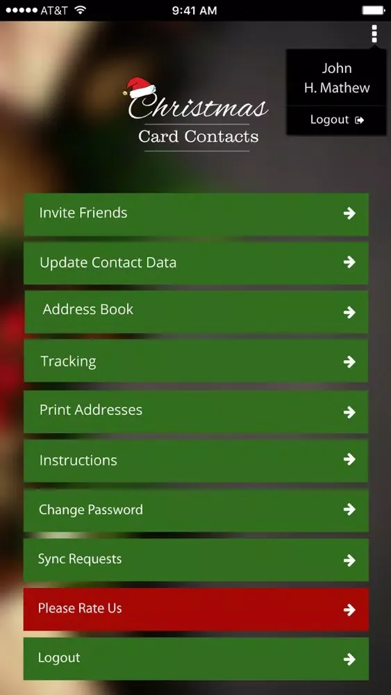 Christmas Card Contacts Screenshots