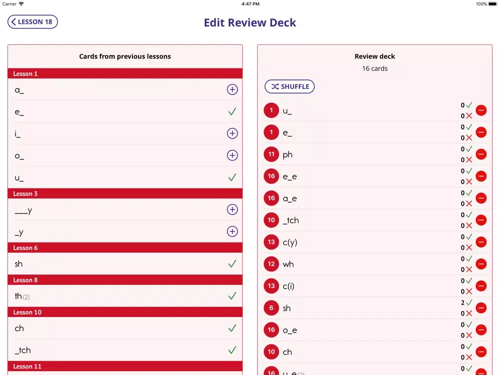 Zrzuty ekranu Card Deck App iPad 