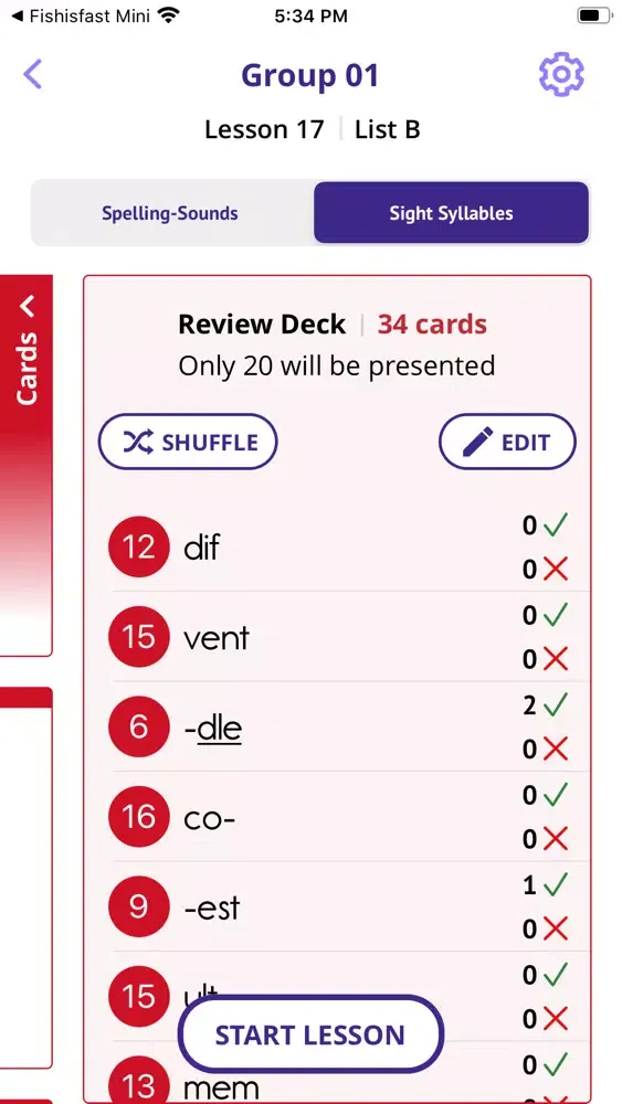 Zrzuty ekranu Card Deck App