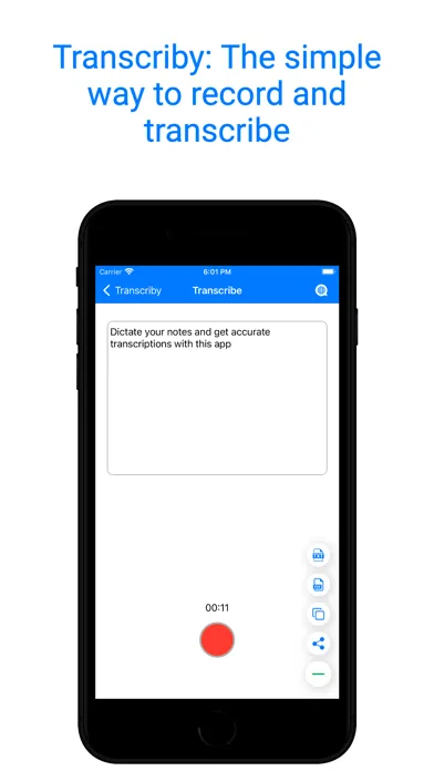 Transcriby - Dictation to text Screenshots