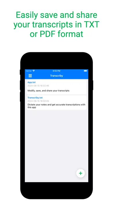 Transcriby - Dictation to text Screenshots