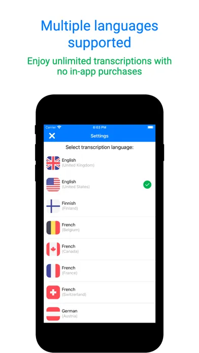Transcriby - Dictation to text Screenshots