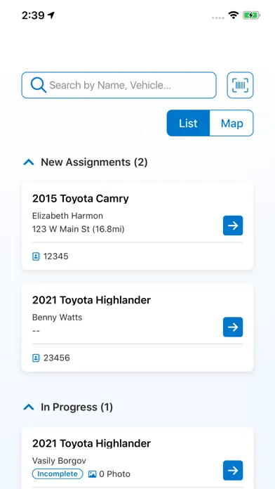 CCC® Mobile Appraiser Pro Screenshots
