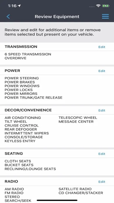 CCC Mobile™ - Quick Estimate Screenshots
