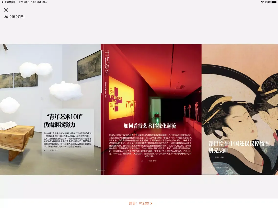 Tangkapan skrin 收藏投资导刊 iPad 