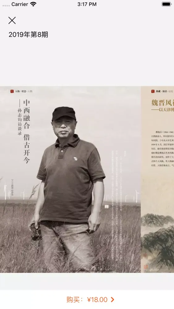 Tangkapan layar 《艺术品》杂志