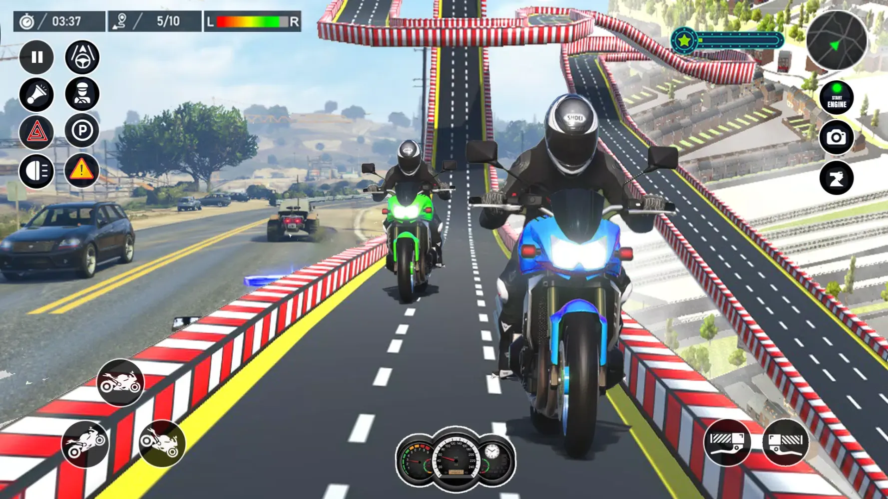 Highway Bike Riding Game Screenshots
