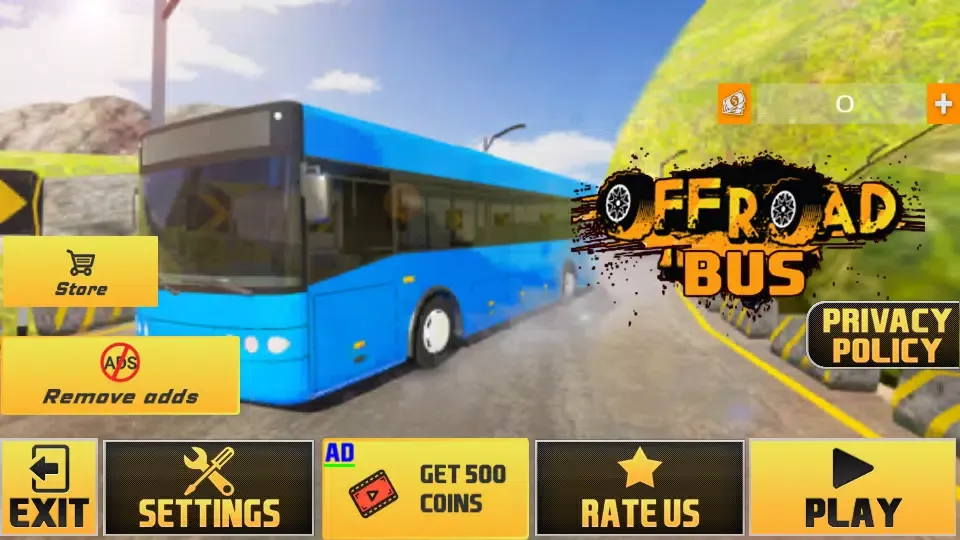 Mountain Road Bus Diving Game Screenshots