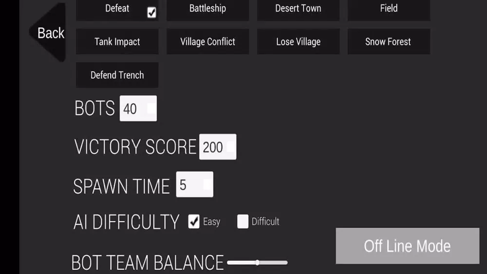 Battle Field Simulator Screenshots