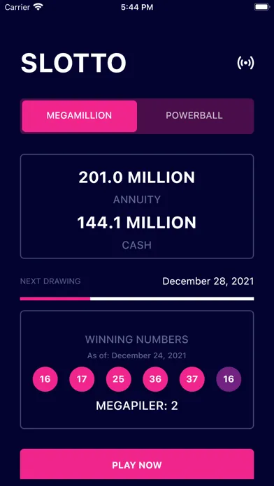 Capturas de tela do Smart Lotto Number Generator