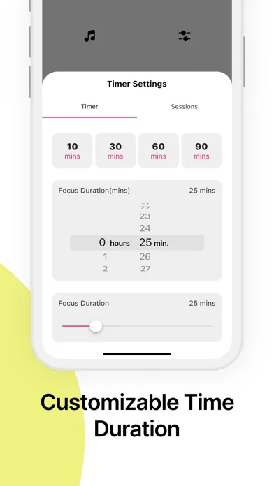 Tangkapan layar Focus Drop: Productivity Timer