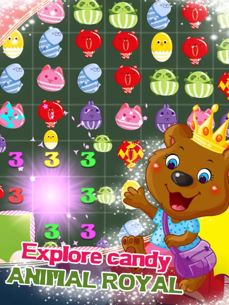 Tangkapan skrin Candy Royal Blast - Best Free Crush Game iPad 