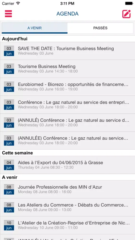 Capturas de tela do Cap Entreprises