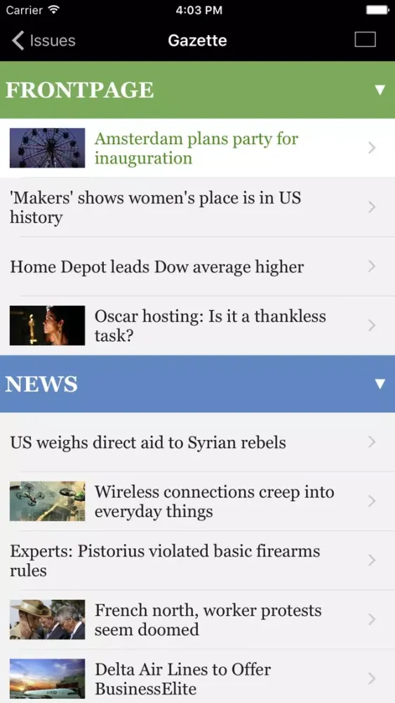 Скриншоты CCI eNews