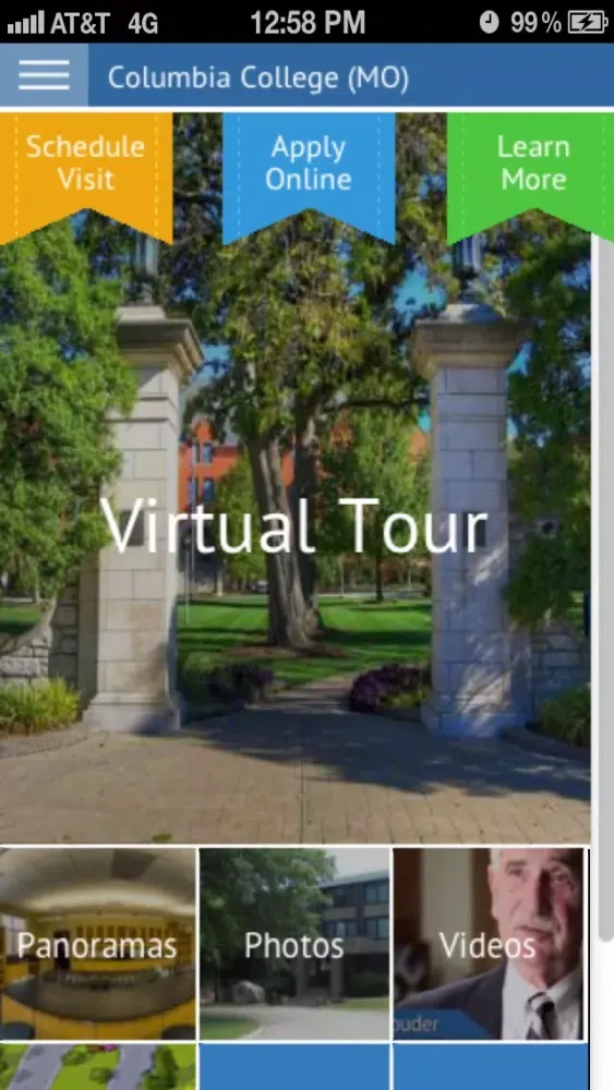 Tour Columbia College سکرین شاٹس