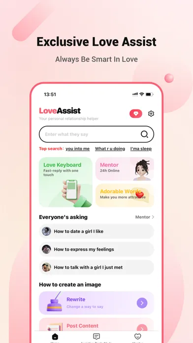 Captures d'écran de LoveAssist