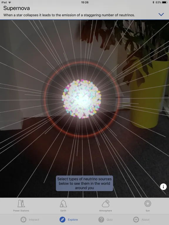 NeutrinoScope iPad 應用截圖