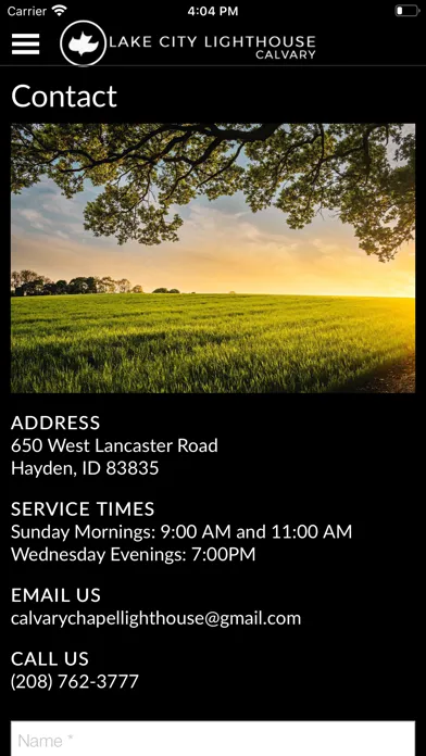 Calvary Chapel Lighthouse 스크린샷
