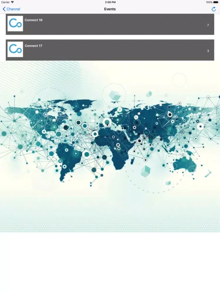 Tangkapan layar Conference Cloud iPad 
