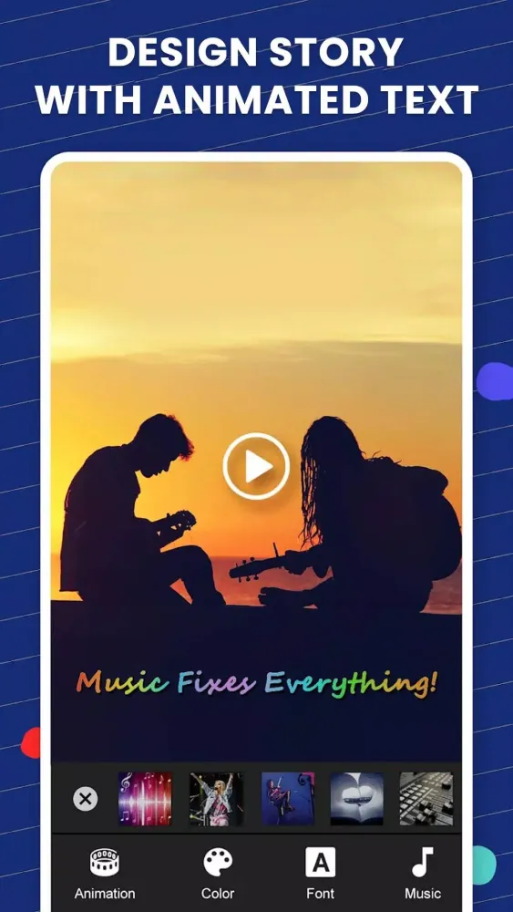 Animated Text On Video 스크린샷