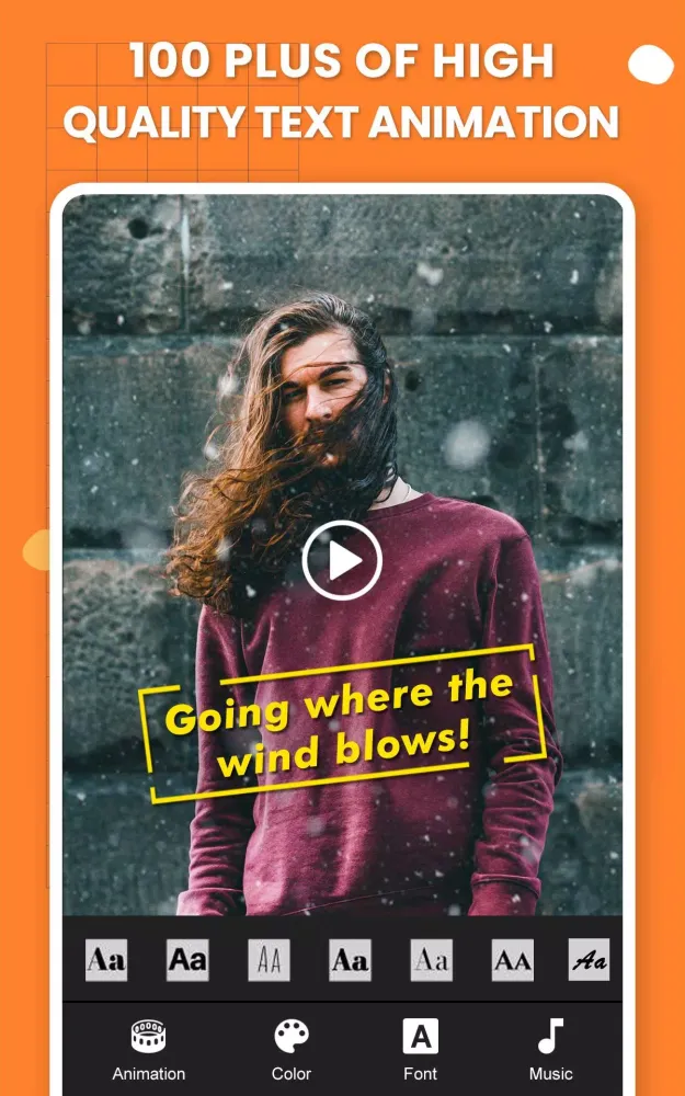 Animated Text On Video 스크린샷