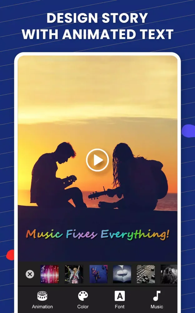 Animated Text On Video 스크린샷