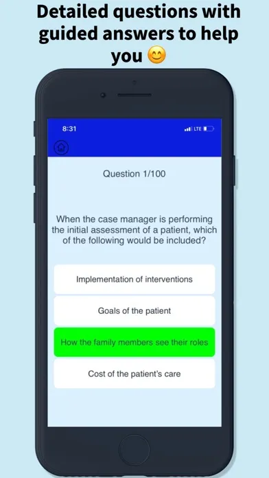 CCM Quiz Test Screenshots