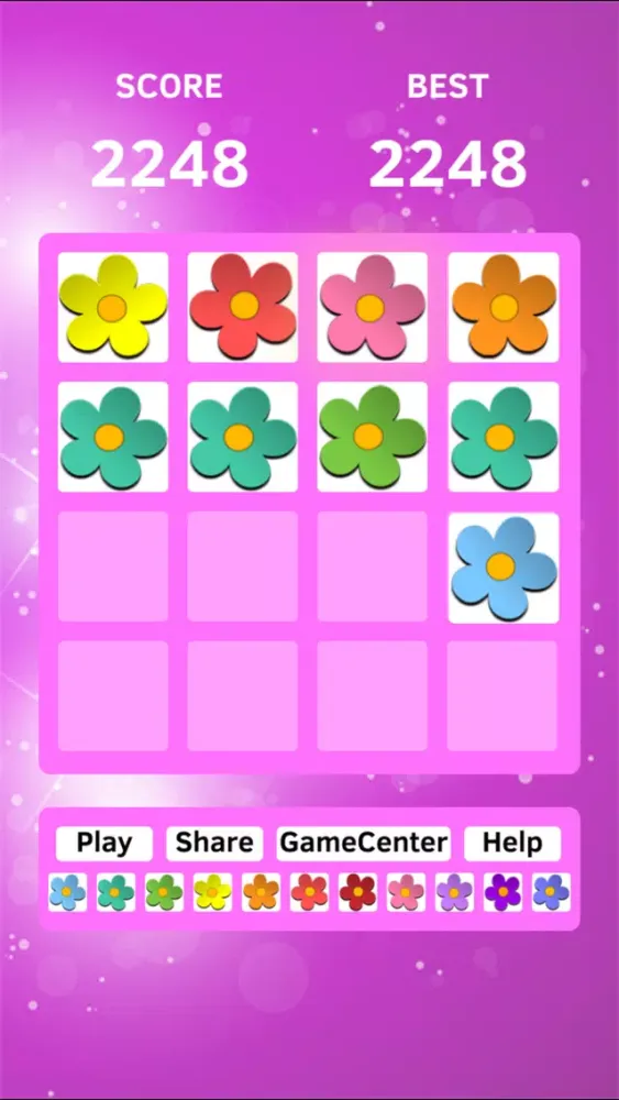 Скриншоты Flower Magic - swipe tiles 2048 edition game free